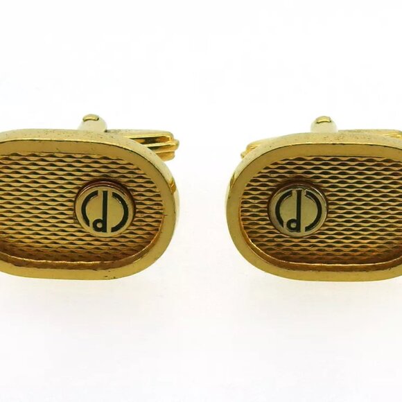 dunhill cuff d mark gold-plated Authentic used T19079 - Picture 3 of 8